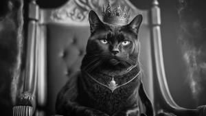 Cat with crown